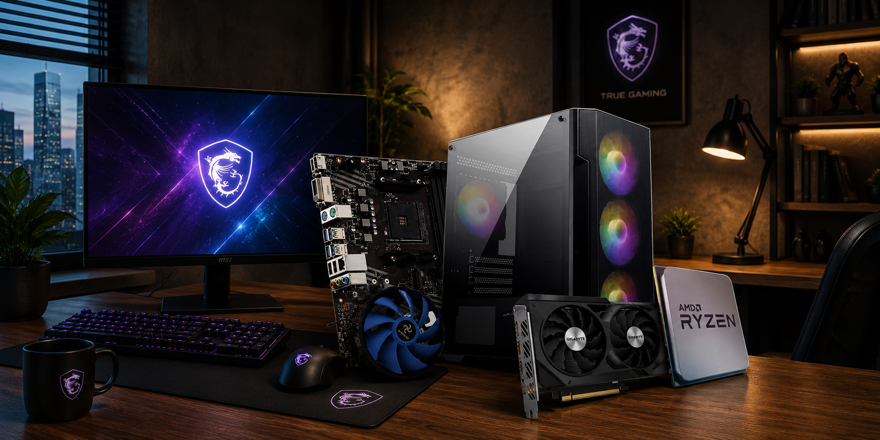 🖥️ Pc Gamer Apex R513 – Ryzen 5 5500, RTX 4060, 16Go RAM, SSD 512Go au meilleur prix en Tunisie